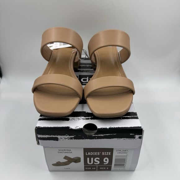 Dolce Vita Shoes - New Dolce Vita Sharona Women’s Dual Straps with Block Heel Sandals Cafe Size 9